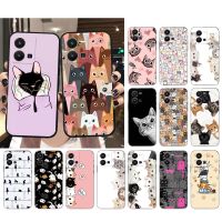 {Taoyitao Case} ลูกแมวน่ารักแมวเคสสำหรับ VIVO โทรศัพท์ Y53S Y33S Y22S Y11S Y31 Y21 Y70 Y20 Y21S Y72 Y35 V23E V21 V23 V21E Funda