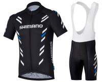 2023 จักรยานกลางแจ้งใหม่ ชุดเสื้อปั่นจักรยานและกางเกงขาสั้น SHIMANO Performance Print