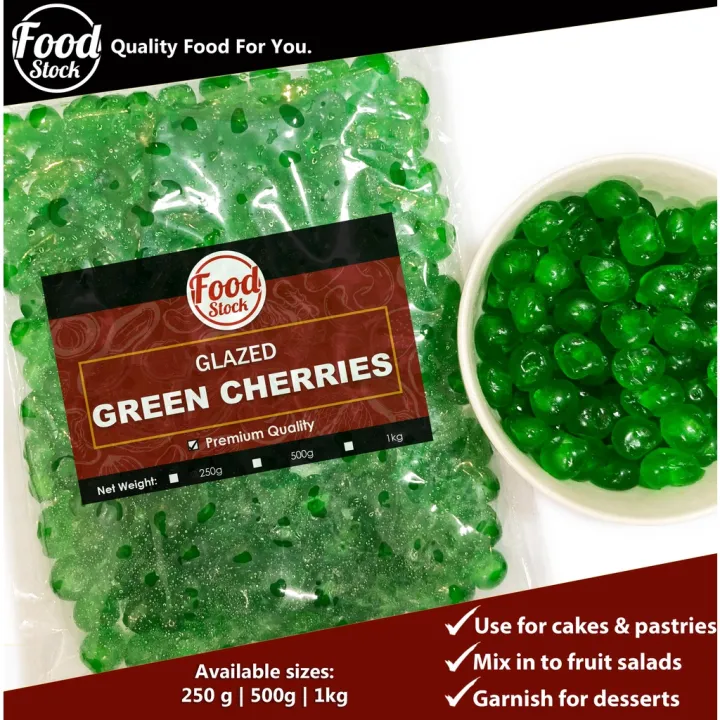 ☂Glazed Green Cherries (250g, 500g, 1kg)☼ Lazada PH