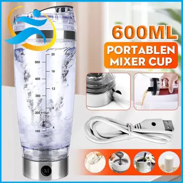 Usb Rechargeable Electric Protein Shaker Bottle - Portable Mixer
