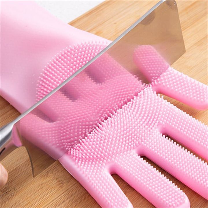 1pair-dish-washing-clean-gloves-magic-silicone-scrub-rubber-reusable-sponge-glove-kitchen-cleaning-tools-anti-slip-and-scald-safety-gloves