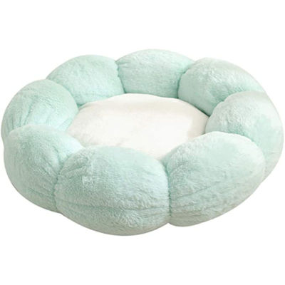 Cat Bed Flower Shaped Indoor Cozy Pet Beds Ultra Soft Plush Dog Basket Sunbed Warm Self-Warming House Sleeping Bag Cushion Mat