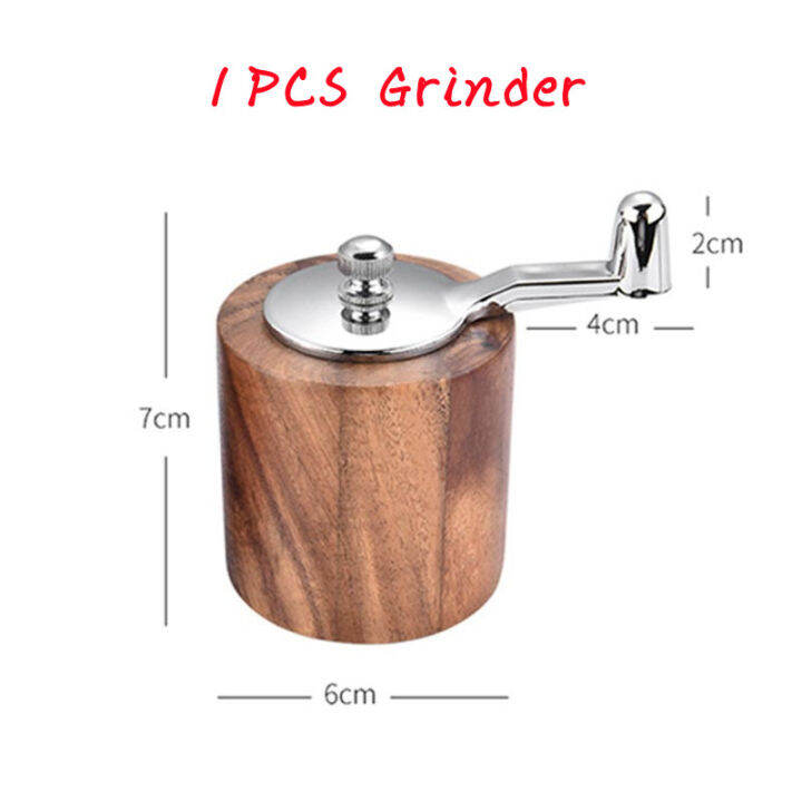 เครื่องบดพริกไทยด้วยมือและหม้อเกลือเครื่องบดมือ-acacia-wood-pepper-mill-set-spice-salt-pepper-grinder-ceramic-core-seasoning-bottle