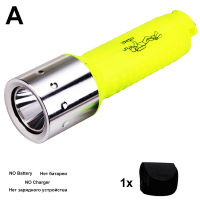 ZK20 Dropshipping Diving 18650 LED Flashlight Waterproof Torch Lamp Professional Scuba for Outdoor Under Water Sport