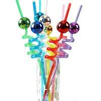 MA1MBB Disco Party Favors Ball Straws 70s Boogie Decorations 1970s Retro Birthday Supplies Hippie