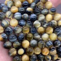 Colorful Tigers Eye Beads ที่มีสีสันเสือตาลูกปัดหินรอบ 4-14 มิลลิเมตรพลอยหลวม Spacer เครื่องประดับ DIY