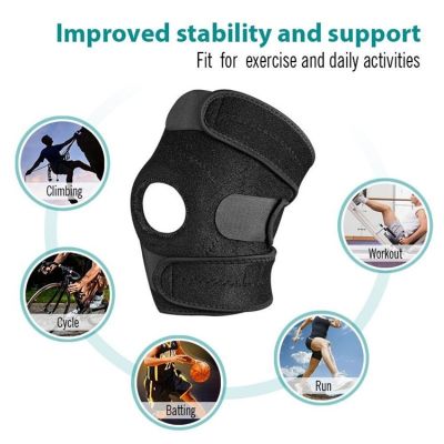 tdfj 1PC Knee Support Patella Elastic Bandage Tape Sport Protector Band Brace Football