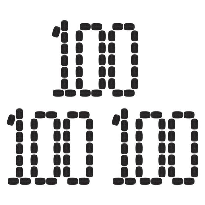 300 Pieces Mini Foam Microphone Windscreen Mic Cover Foam Protection for Small Lapel and Headset