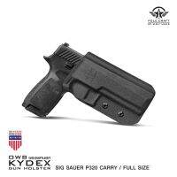 ซองพกนอก Kydex Pole Craft Sig Sauer P320 Carry Full Size วัสดุแผ่น Kydex นำเข้าจาก USA หนา 2.04 mm. ตัวยึดเข็มขัด Tek-Lok เข้ากับเข็มขัดขนาด 1.5-2 นิ้ว