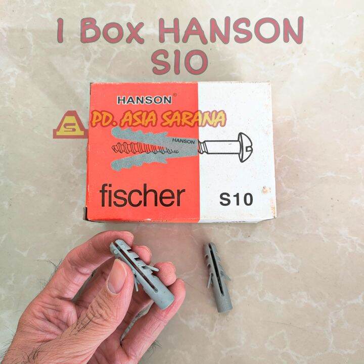 Hanson S Viser Plastik Alat Skrup Tembok S Fisher Nylon Sekrup