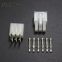 5sets 5557 5569 6P Bend Pin Wire Terminals Electrical Connector 4.2mm 6Pin Right Angle Plug jack for Car Auto PC ATX Electrical Connectors