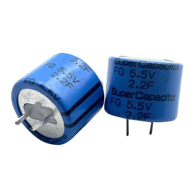 2ชิ้นซูเปอร์ Farad ตัวเก็บประจุ5.5V2.2F FG0H225ZF FGOH225ZF