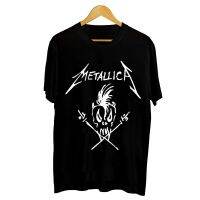 Hot sale Metallica Band Thin Lizzy band graphic Mens 100% Cotton Round Neck Short Sleeve T-Shirt  Adult clothes