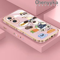 เคส Chenyyka สำหรับ Huawei Nova 9 SE Nova 10 Pro Nova Y70 Plus Plus ลายการ์ตูนคุกกี้สุนัขเคสซิลิโคนเคลือบด้านดีไซน์ใหม่เคสโทรศัพท์ฝาปิดเลนส์เต็มกล้องกล่องกันกระแทกเคสนิ่มสำหรับปกป้อง