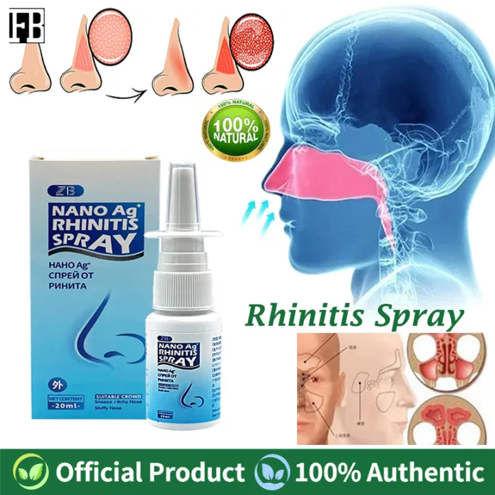 【Ready Stock】20ml Nasal Spray for Allergic Rhinitis Therapy Relief