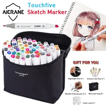 Touchnew 24Colors Skin Color Marker Tones Set Art Markers Pen Artist Dual  Headed Alcohol Based Manga