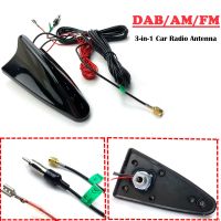 3 in 1 Car Radio Shark Fin Car Shark Antenna Radio AM/FM Active DAB Signal Design For All Cars Aerials Antenna Car Styling