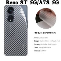 Reno8T(พร้อมส่งในไทย)ฟิล์มหลังเคฟล่าOPPO A98 5G/Realme C53/Realme C55/Reno 8T 5G/A78 5G/A58 5Gตรงรุ่น