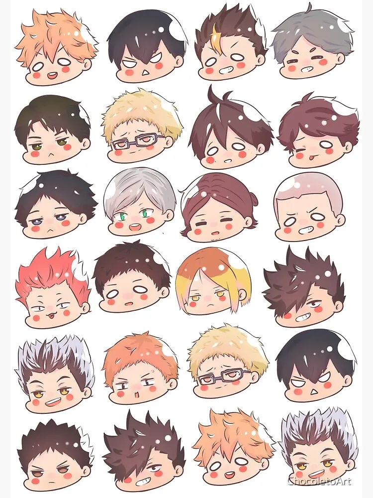 Haikyuu!! chibi sticker set - Nếu bạn là fan của anime Haikyuu!!, đây chắc chắn sẽ là mẫu sticker chibi mà bạn không thể bỏ qua. Với những hình ảnh đáng yêu và thú vị nhất trong anime, các chiếc sticker chibi của Haikyuu!! sẽ giúp trang trí điện thoại của bạn trở nên nổi bật hơn bao giờ hết.