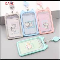 00DANZI00 1PC น่ารัก ธนาคาร อัตลักษณ์ การ์ตูนแมว ผู้ถือบัตร ซองใส่บัตรประชาชน กรณีบัตรรถบัส กรณีบัตรเครดิต