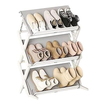 Simple Household Multi-Layer Space-Saving Storage Folding Shoe Rack Multifunctional Storage Shoe Box Shoes