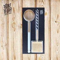 Shopchamuch ชุดกระบวย ตะหลิว ขาวเอียง JOYOUS Turner&amp;Ladle Gift Set#DB - 1 ชุด