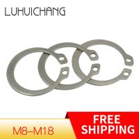 Luchang 50Pcs M8-M18 Labu Poros Stainless Steel Tipe C Elastis Eksternal Sirkit Jepret Cincin Penahan Clamp Semi mesin Cuci