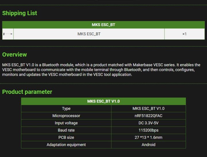 makerbase-โมดูลบลูทูธไร้สาย2-4g-สำหรับสเก็ตบอร์ดไฟฟ้าขึ้นอยู่กับโครงการ-nrf51-vesc