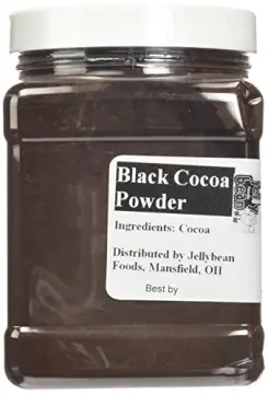 The Cocoa Trader Dutch Processed Black Cocoa Powder (1lb) - Made with 100  Authentic Cacao Beans - Unsweetened Dark Cocoa Powder - Natural Coloring  Agent - Great for Baked Goods Coffee Smoothies Black 1 Pound (Pack of 1)