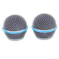 2PCS Microphone Ball Head Mesh Grille For Replacement of Metal Cover Windscreen Accessories Wind Shield