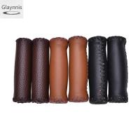 Glaynnnnis ที่หุ้มแฮนด์จักรยานพับได้สีน้ำตาลหนังเทียมที่หุ้มแฮนด์จักรยานจักรยานเสือหมอบที่จับแฮนด์จักรยานวินเทจที่จับจักรยานย้อนยุค