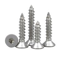 M3 M4 M5 Flat Hex Socket Head Cap Screw Metric Thread Countersunk Self Tapping Bolt 304 Stainless Steel