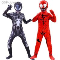 ชุดคอสเพลย์ Qsv35 Venom Com Máscara Para Crianças Routadas Vestido De Halloween Preto E Branco Spiderboy