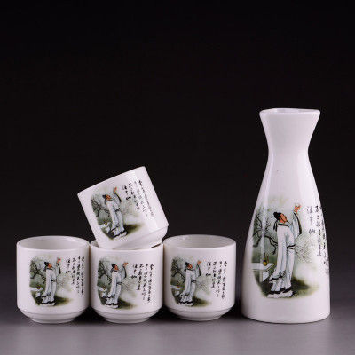 5-style-japanese-sake-set-ceramic-wine-set-vintage-wine-bottle-flagon-liquor-spirits-drinkware-cups-bar-set-for-wedding-gifts