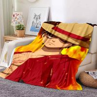 One Piece Luffy Teen Comic Blanket Sofa Office Nap Air Conditioning Soft Keep Warm Customizable G88