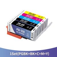 【Limited-time offer】 【Popular choice】 หมึกทดแทนที่รองรับสำหรับ PGI-550XL PGI-550 PGI 550 CLI-551สำหรับ IP7250 PIXMA MG5450เครื่องพิมพ์ MG5650