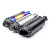 ☋ 51mm Universal exhaust Motorcycle Exhaust with logo exhaust Muffler Escape moto System For PCX155 mt07 z900 mt09 Slip-on