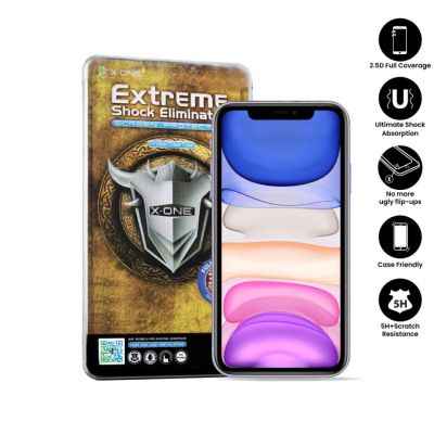 Apple iPhone 11 ( 6.1 ) X-One Full Coverage Extreme Shock Eliminator (รุ่น3rd 3) Clear Screen Protector