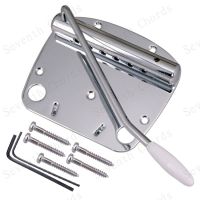 WK-Chrome 6 String Tremolo Bridge for Jazzmaster Guitar - With Whammy Bar