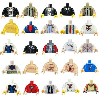 【YF】 10pcs/lot MOC Bricks Torso Suit with Arms Hands Doctor Cloth Fit With Building Blocks Toys For Children Xmas Gifts