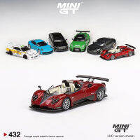 MINI GT 1:64รุ่นรถ Paga Zonda HP Barroroso ดูไบล้อแม็กวิ่งยานพาหนะ #432 LHD สีแดง