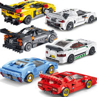 Speed Champion City Racing Car Building Blocks Sports Car Racer Vehicle Supercar Moc Model Educational Brick Toys Gift