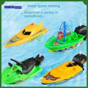 OVCHED SHOP Ship Shower Bath Toy Float in Water Motorboat Speed Boat Ship
