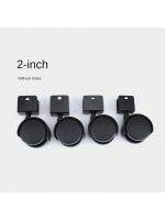 4 Pcs/Lot 2 Inch U-shaped Splint Childrens Universal Wheel Furniture Chair Caster Band Brake Office Computer Desk