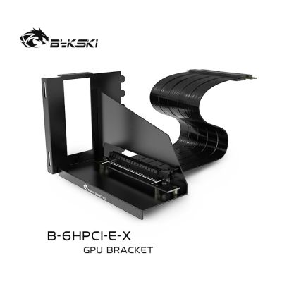 Bykski แนวตั้ง GPU ยึด6PCI สล็อต VGA ขยายแนวตั้งติดตั้งผู้ถือ90องศาสนับสนุน PCI-E พีซีคูลเลอร์ B-6HPCI-E-X