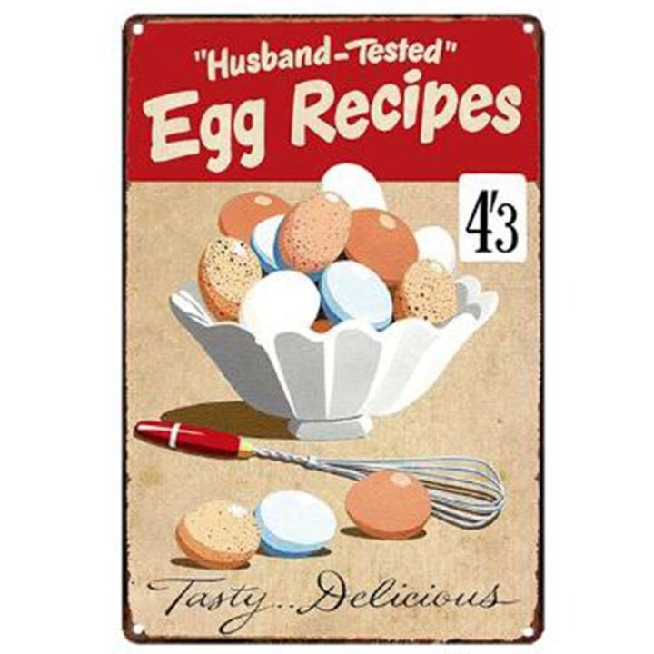 โปสเตอร์ดีบุกโลหะไข่สดในฟาร์มไข่ไก่โปสเตอร์ร้านฟาร์มย้อนยุคของตกแต่งภาพศิลปะตกแต่งผนังบ้าน