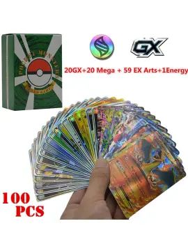 100Pcs NEW Pokemon VMAX English/French Cards Dracaufeu Pikachu