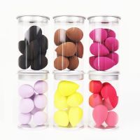 【CW】☄♛  8Pcs Makeup Sponge Face Puff for Foundation Concealer Make Up Blender with Storage