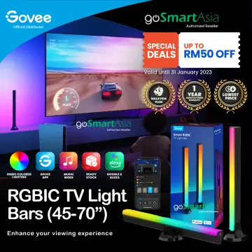 goSmart Asia Govee TV and Monitor Light Bars (45-70') TV Backlight RGBIC  Wifi RGB Light LED Light Lampu Light Bar