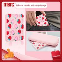 MSRC การ์ดเกม16ใบ เคสป้องกันรอย กล่องใส่บัตรลายสตรอเบอร์รี่ สำหรับ Nintendo SWITCH เคสใส่บัตร ที่จัดระเบียบการ์ดเกม กล่องเก็บการ์ดเกม